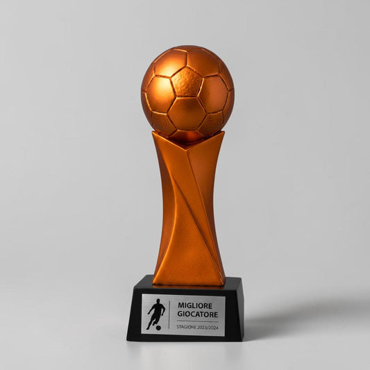 Trofeo Calcio "Migliore Giocatore- Premio Miglior Giocatore Torneo - Regalo Sportivo Moderno premio calcio calcio a 5 calcetto soccer