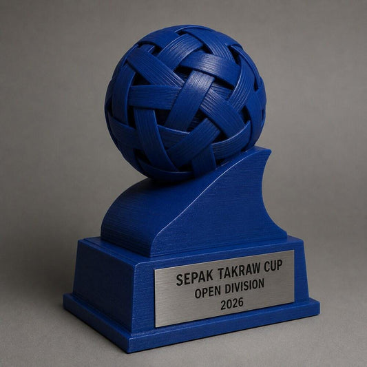 Trofeo Sepak Takraw Personalizzato, Premio Sportivo per Tornei, Club, Scuole e Associazioni