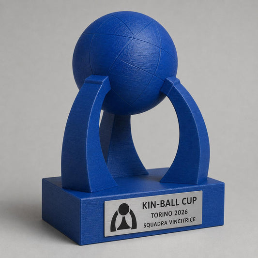 Trofeo Kin-Ball Personalizzato, Premio Torneo per Squadre e Club con Palla, Logo e Targhetta