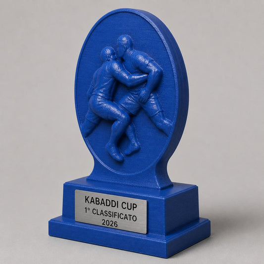 Trofeo Kabaddi Personalizzato, Premio Sportivo con Targhetta Incisa per Tornei, Club, Squadre e Associazioni