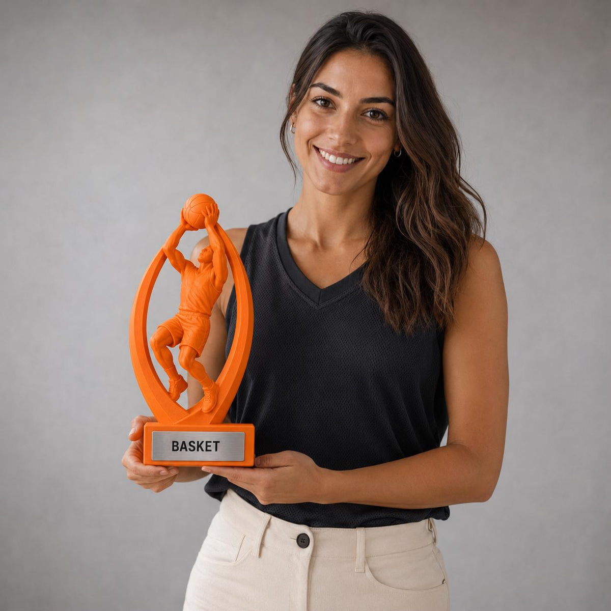 Trofeo Basket Rimbalzo Offensivo Personalizzato, Premio Miglior Rimbalzista per Tornei, Club e Squadre, 15 18 o 22 cm