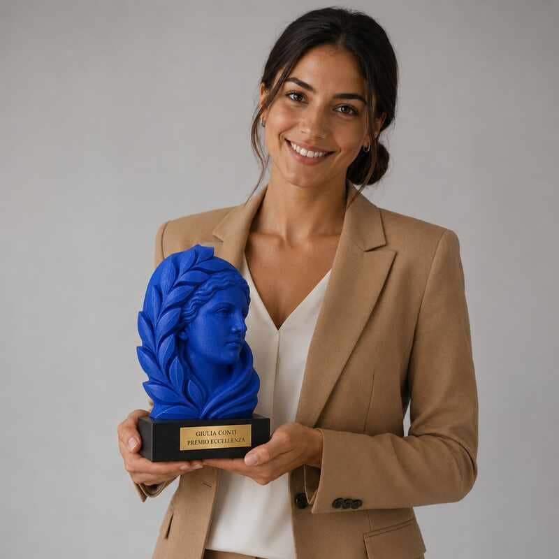 Trofeo Premium Volto della Vittoria personalizzato – premio eccellenza e prestigio