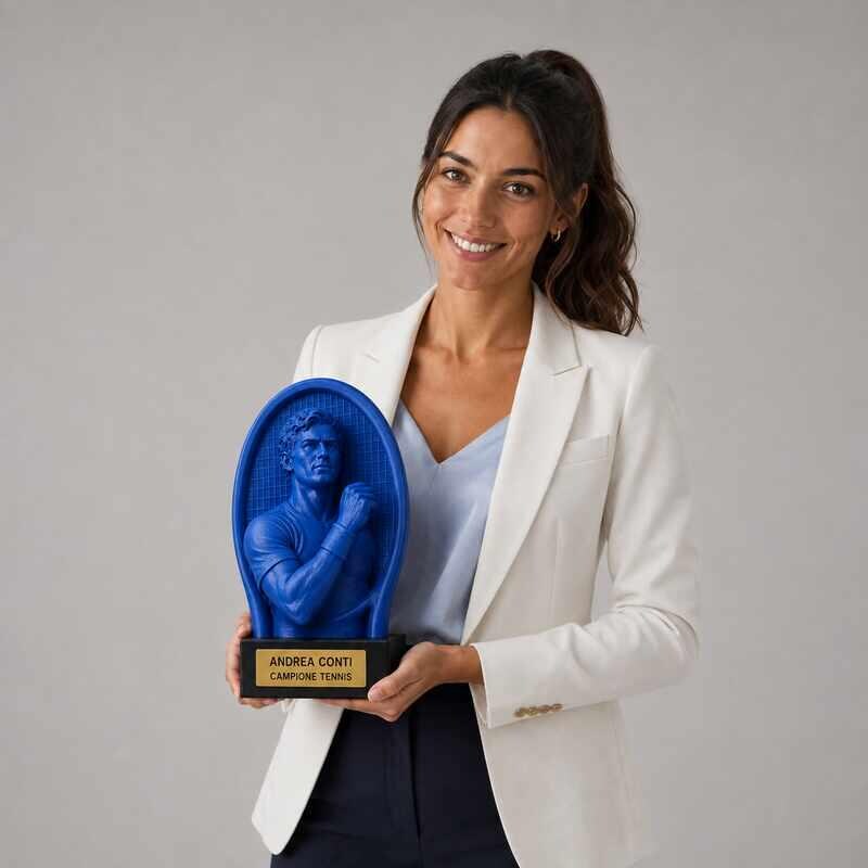Trofeo Premium Tennista del Trionfo personalizzato – premio tennis e vittoria