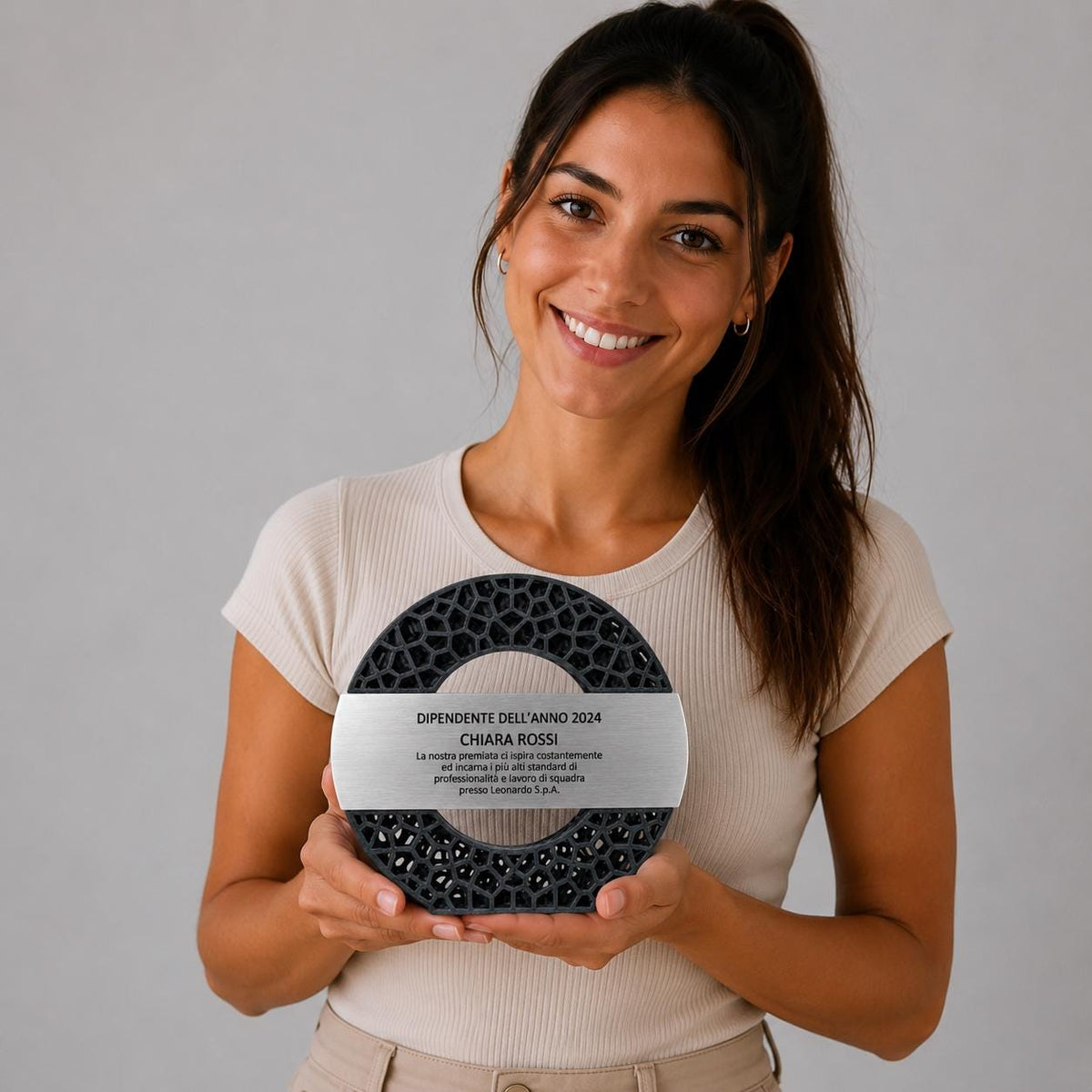 trofeo in stampa 3d a forma di stella con abs acciaio Personalizzato - Design Unico, Regalo Aziendale Moderno Trofeo "Stella dell'Eccellenza