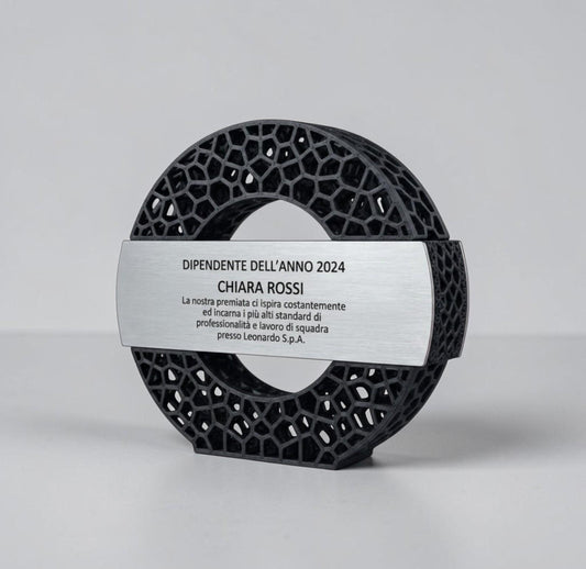 trofeo in stampa 3d a forma di stella con abs acciaio Personalizzato - Design Unico, Regalo Aziendale Moderno Trofeo "Stella dell'Eccellenza