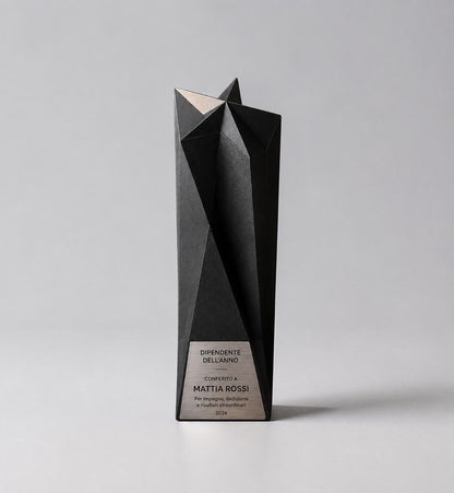 Premio "Stella Minimal" trofeo Aziendale di Design Minimalista Premio per Eccellenza Innovativa Riconoscimento per aziende startup