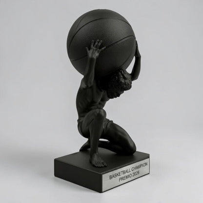Trofeo Basketball "Atlas" – Premio Campione di Basket in Stampa 3D. miglior giocatore pallacanestro del torneo fantabasket pallacanestro