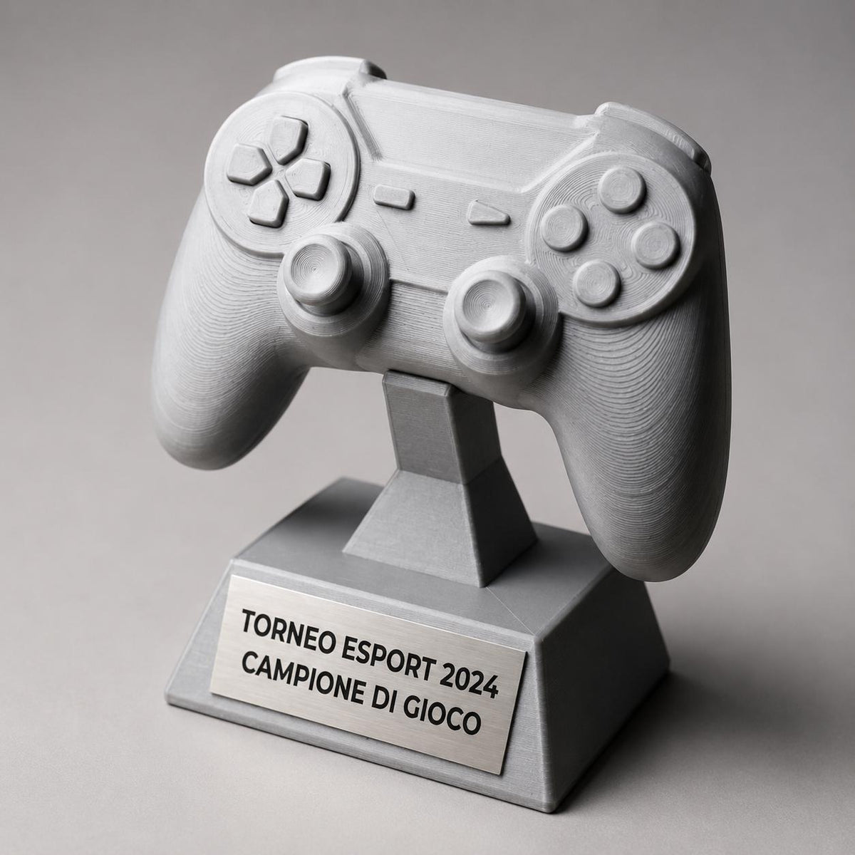 Trofeo Controller Gaming Personalizzato - Premio eSports Stampa 3D - Statuetta Joystick per Tornei Videogiochi - Regalo Gamer Originale