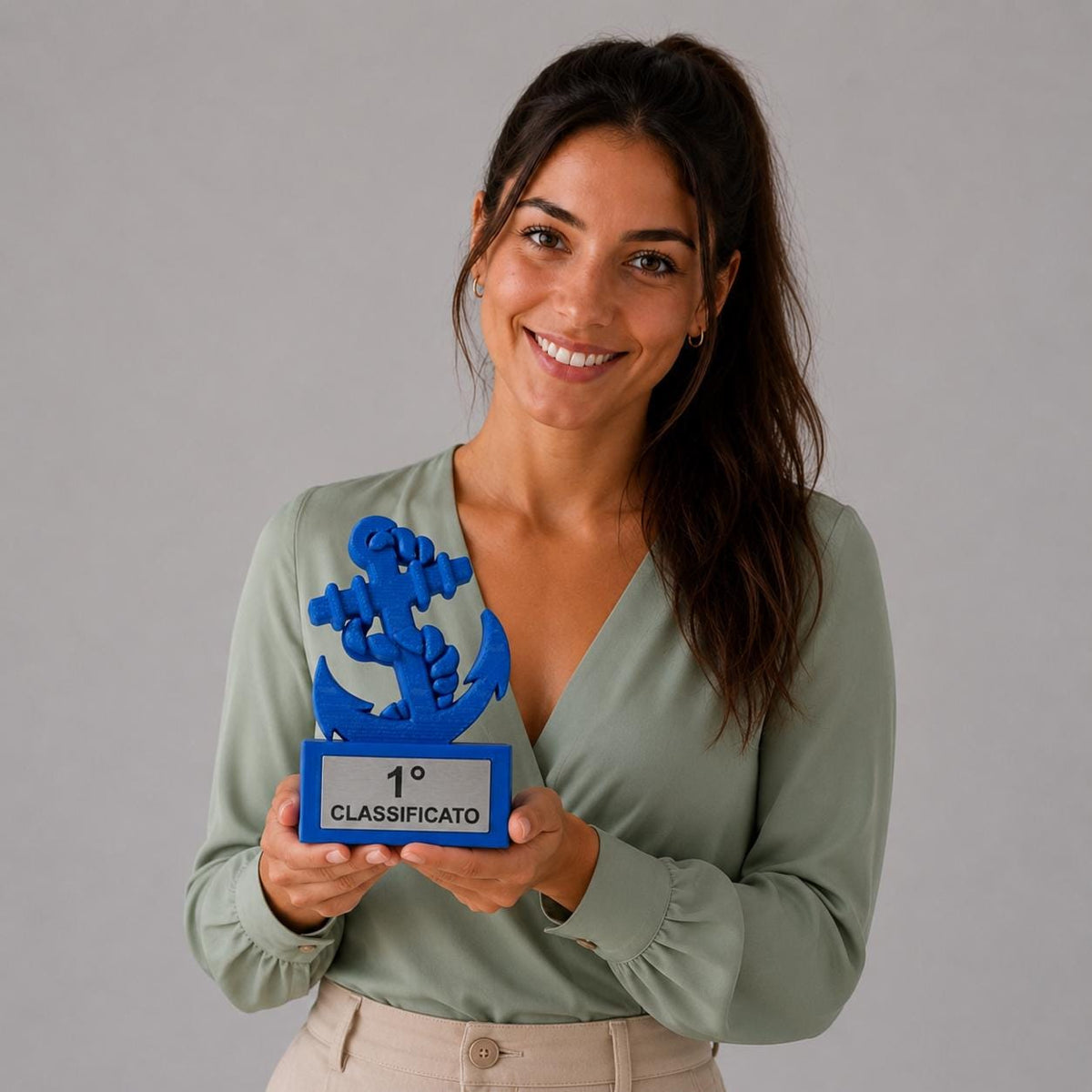 Trofeo "Ancora Blu" - Edizione Speciale trofeo marinaio trofeo mare pesca coppia premio trofeo pesca pescatore