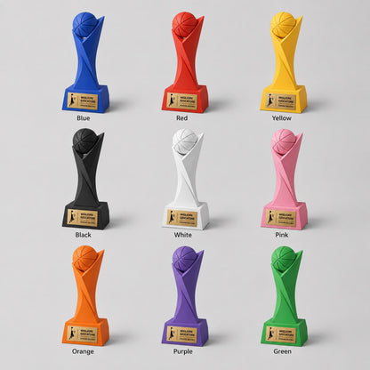 Trofeo Basket Personalizzato 3D - Palla da basket - Premio Miglior Giocatore Torneo - Regalo Sportivo Moderno