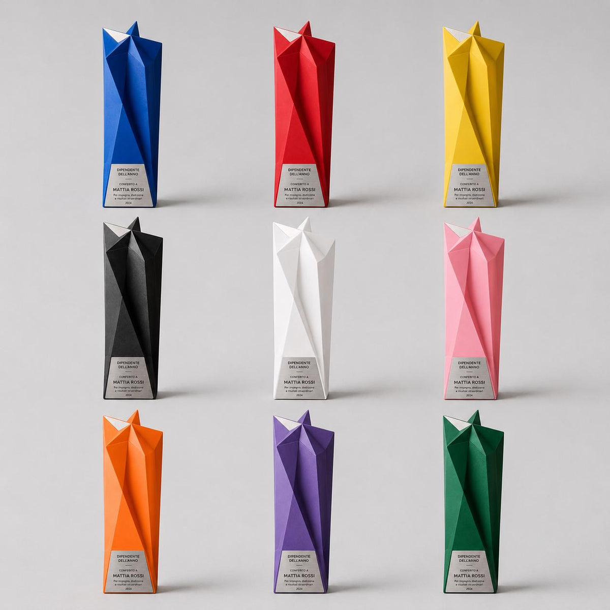 Premio "Stella Minimal" trofeo Aziendale di Design Minimalista Premio per Eccellenza Innovativa Riconoscimento per aziende startup