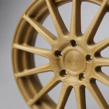 Trofeo Automotive Personalizzato in Stampa 3D | Premio Aziendale con Cerchio Auto e Targa Incisa | Idea Regalo Anniversario Lavoro