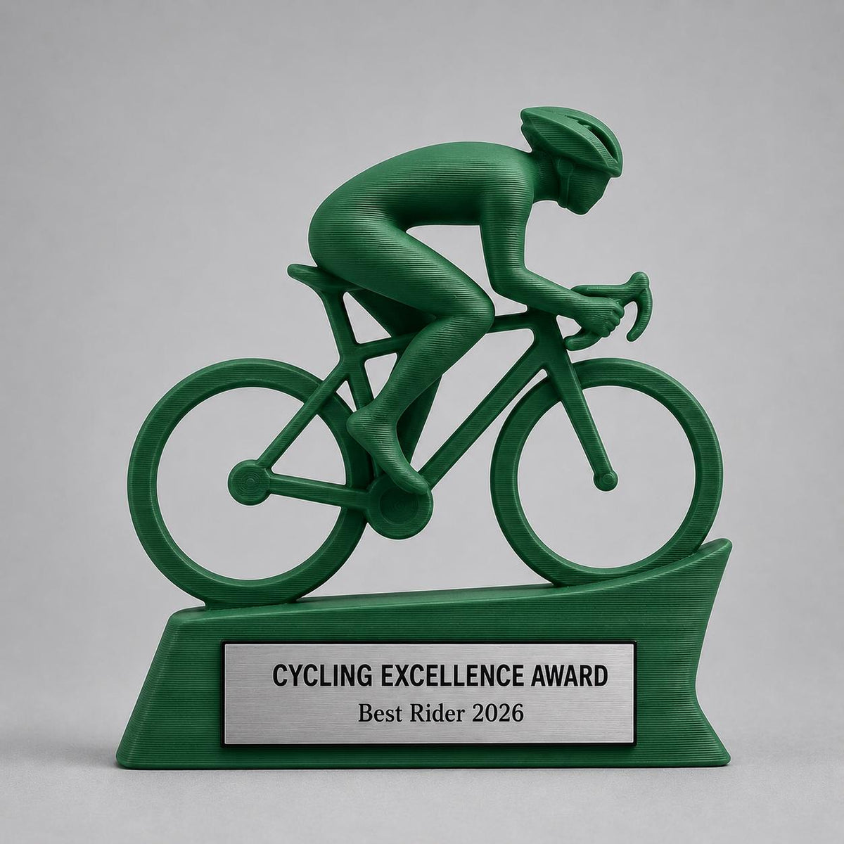 Trofeo Ciclismo Personalizzato in Stampa 3D, Premio Bicicletta da Corsa, Gara Ciclistica e Mountain Bike, Riconoscimento Ciclista Targhetta