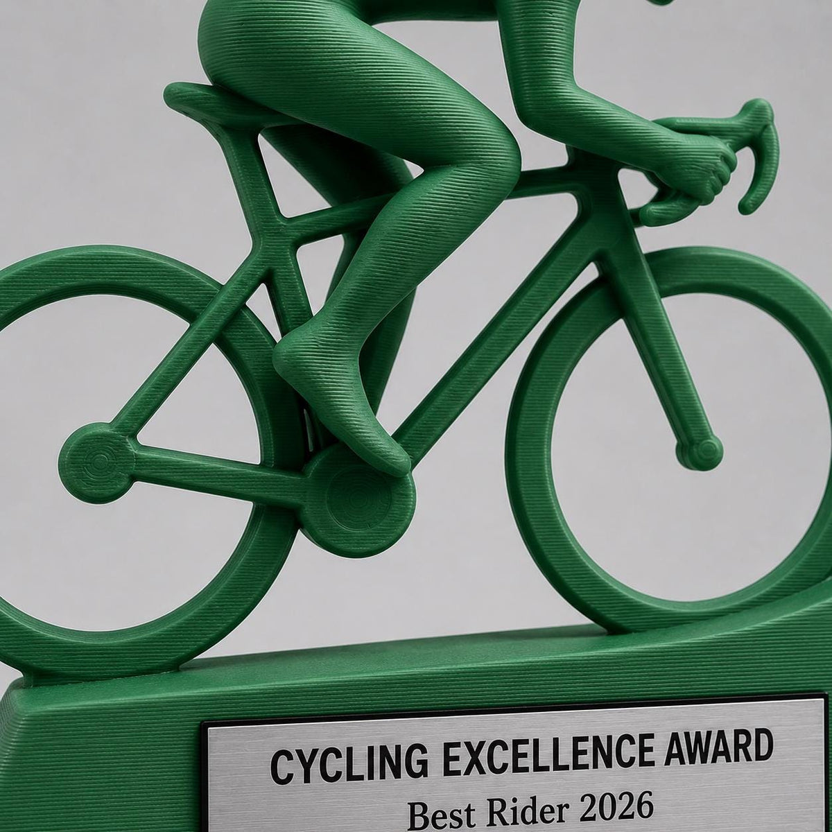 Trofeo Ciclismo Personalizzato in Stampa 3D, Premio Bicicletta da Corsa, Gara Ciclistica e Mountain Bike, Riconoscimento Ciclista Targhetta