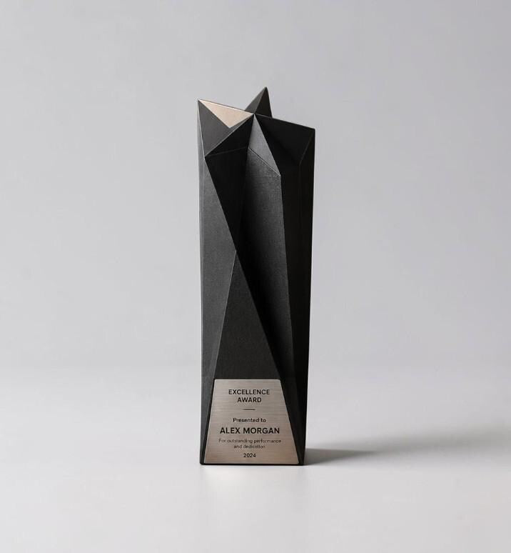 Premio "Stella Minimal" trofeo Aziendale di Design Minimalista Premio per Eccellenza Innovativa Riconoscimento per aziende startup