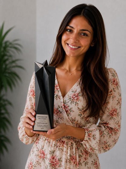 Premio "Stella Minimal" trofeo Aziendale di Design Minimalista Premio per Eccellenza Innovativa Riconoscimento per aziende startup