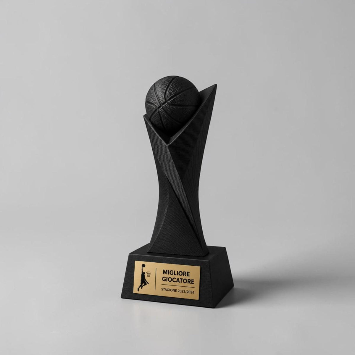 Trofeo Basket Personalizzato 3D - Palla da basket - Premio Miglior Giocatore Torneo - Regalo Sportivo Moderno