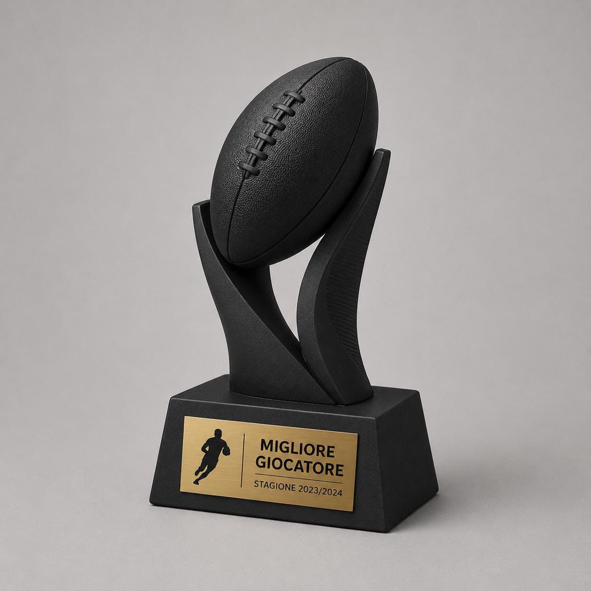 Trofeo Rugby "Migliore Giocatore- Premio Miglior Giocatore Torneo - Regalo Sportivo Moderno