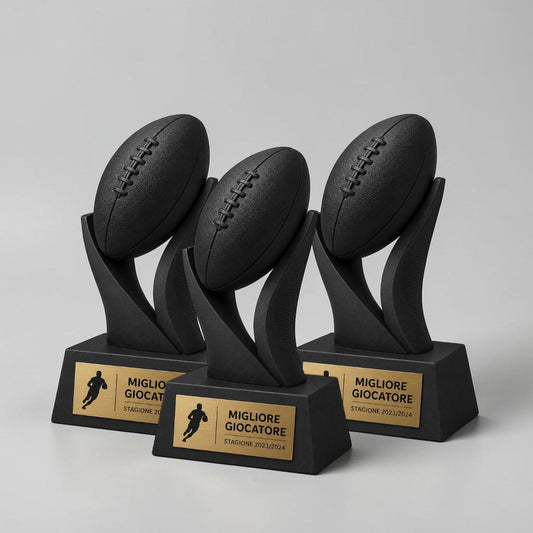 Trofeo Rugby "Migliore Giocatore- Premio Miglior Giocatore Torneo - Regalo Sportivo Moderno