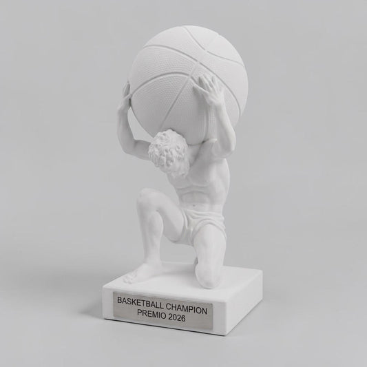 Trofeo Basketball "Atlas" – Premio Campione di Basket in Stampa 3D. miglior giocatore pallacanestro del torneo fantabasket pallacanestro