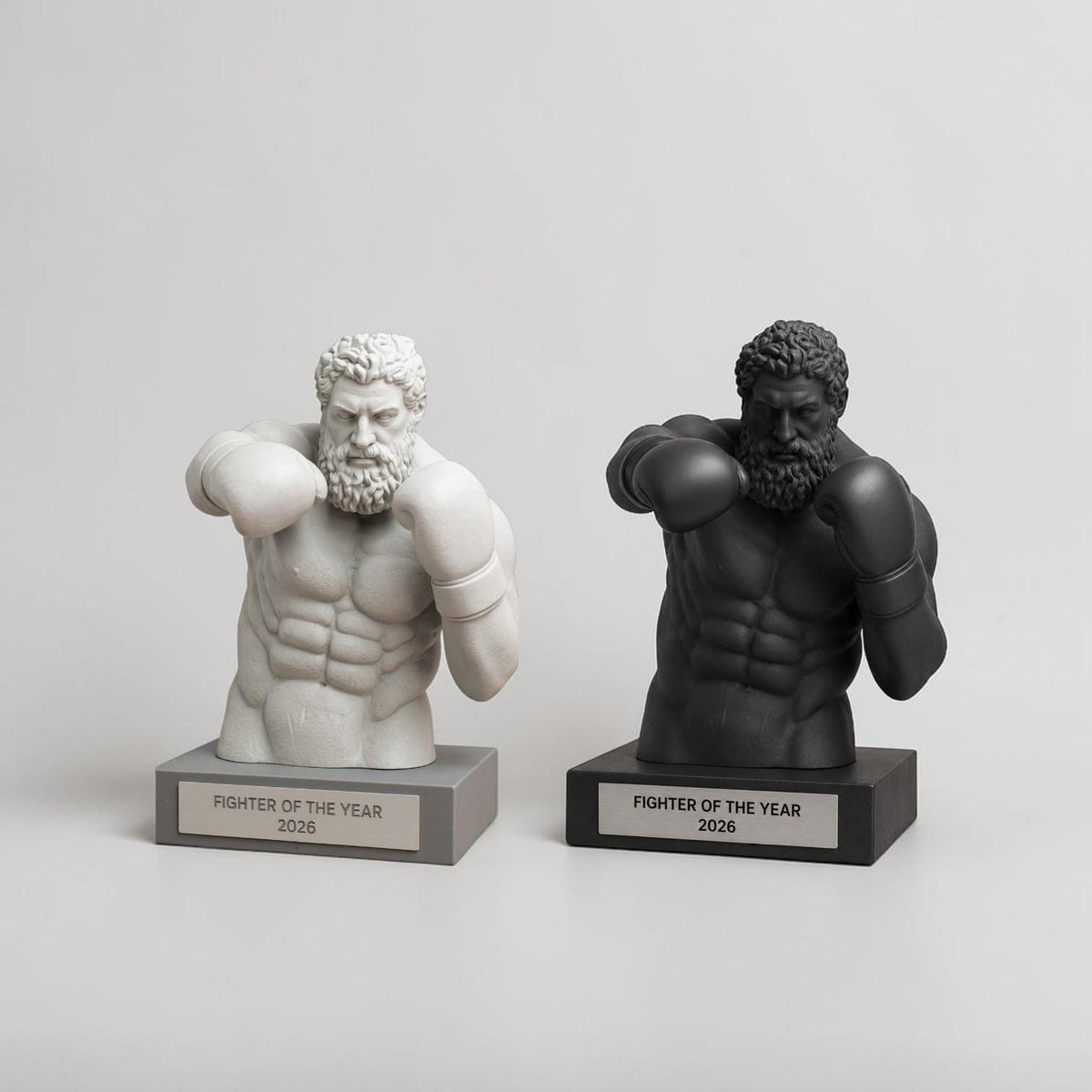 Trofeo Boxe Personalizzato - Statua Fighter of the Year 2026 - Premio Pugilato Stampa 3D in PLA