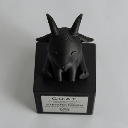 Trofeo G.O.A.T in pla - Premio GREATEST of all TIME - Regalo Simpatico per amici Cucina - Statuetta Capra mvp most valuable player