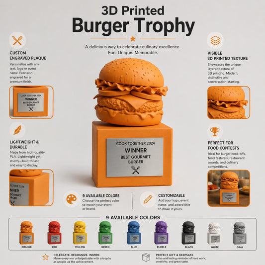 Trofeo Personalizzato Cucina Gourmet gara di cucina – Premio in Stampa 3D chef pizzaiolo miglior cuoco