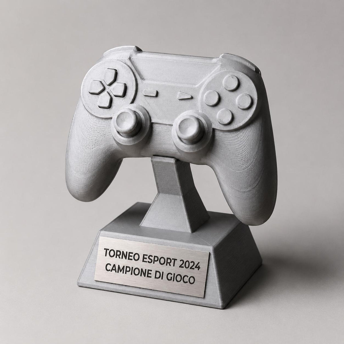 Trofeo Controller Gaming Personalizzato - Premio eSports Stampa 3D - Statuetta Joystick per Tornei Videogiochi - Regalo Gamer Originale