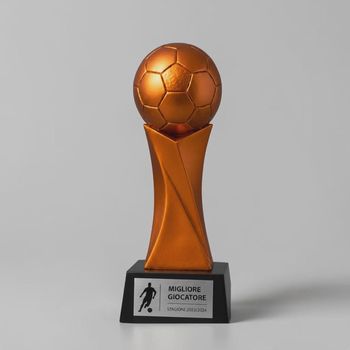 Trofeo Calcio "Migliore Giocatore- Premio Miglior Giocatore Torneo - Regalo Sportivo Moderno premio calcio calcio a 5 calcetto soccer