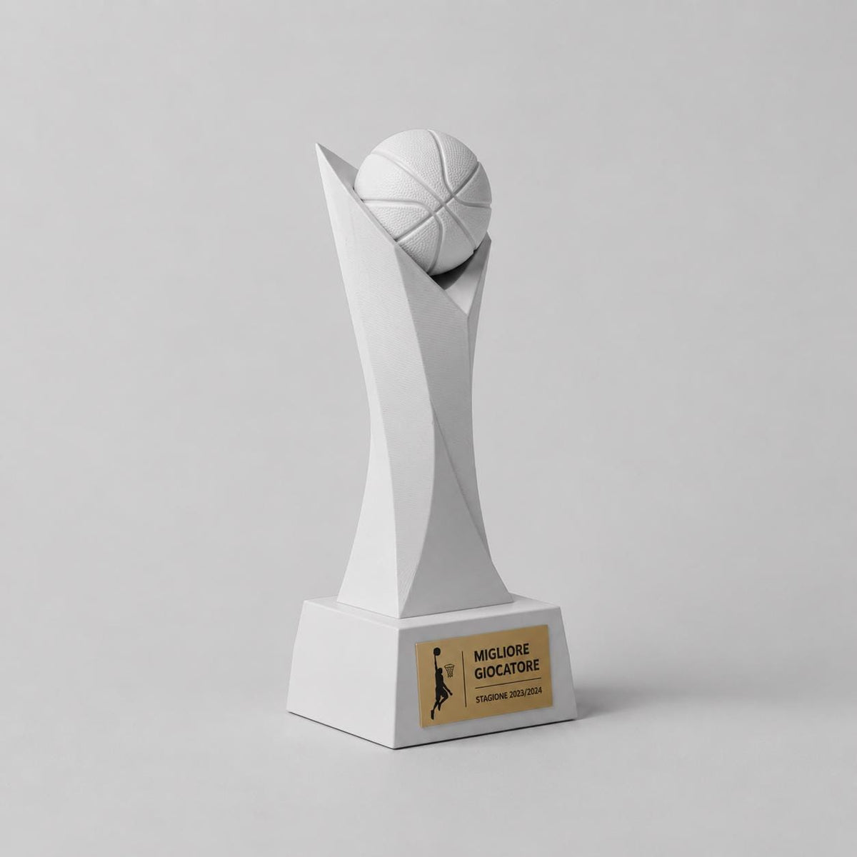 Trofeo Basket Personalizzato 3D - Palla da basket - Premio Miglior Giocatore Torneo - Regalo Sportivo Moderno