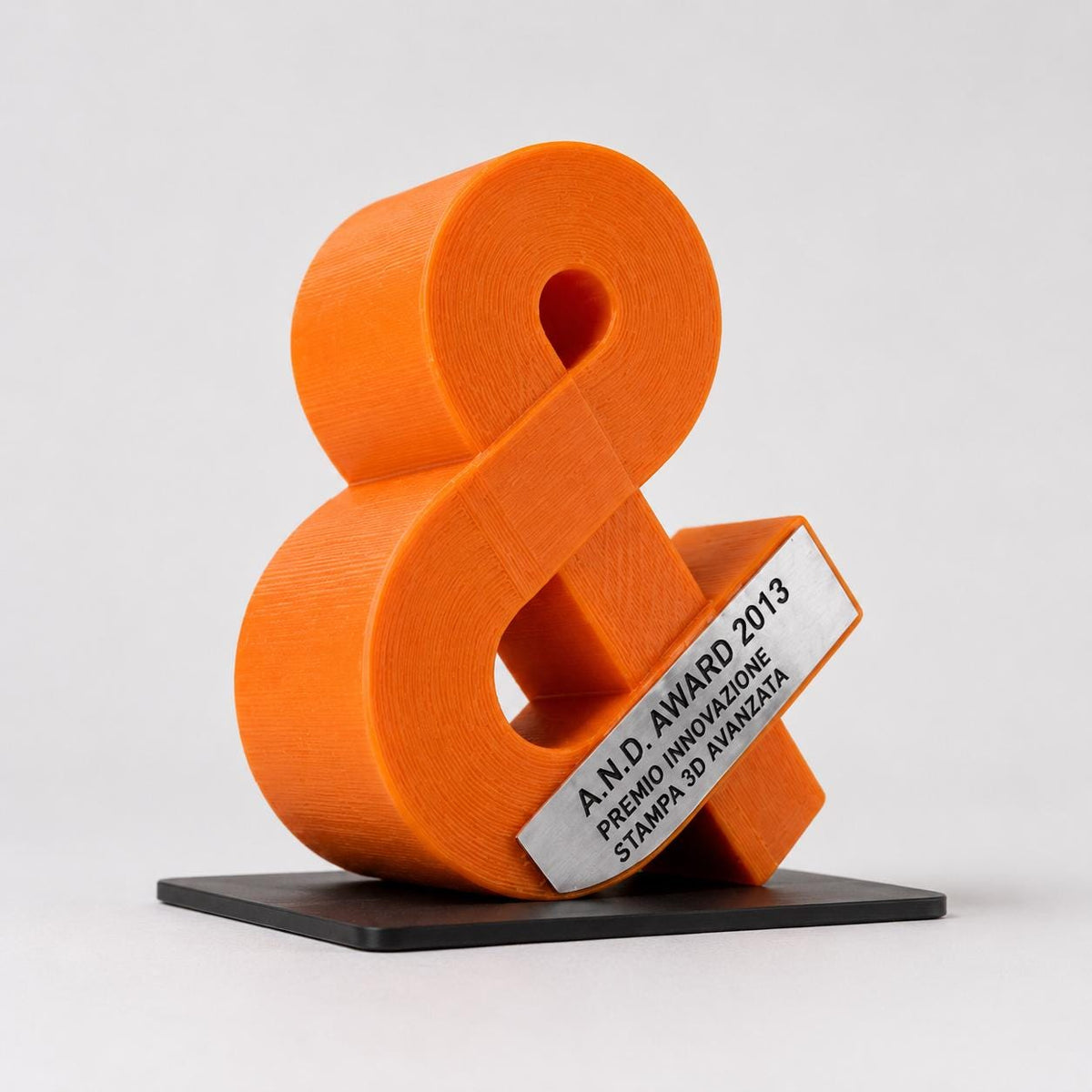 Trofeo Tipografico "Ampersand" - Premio Aziendale Design Industriale - Riconoscimento in Stampa 3D Regalo Personalizzato per Copywriter