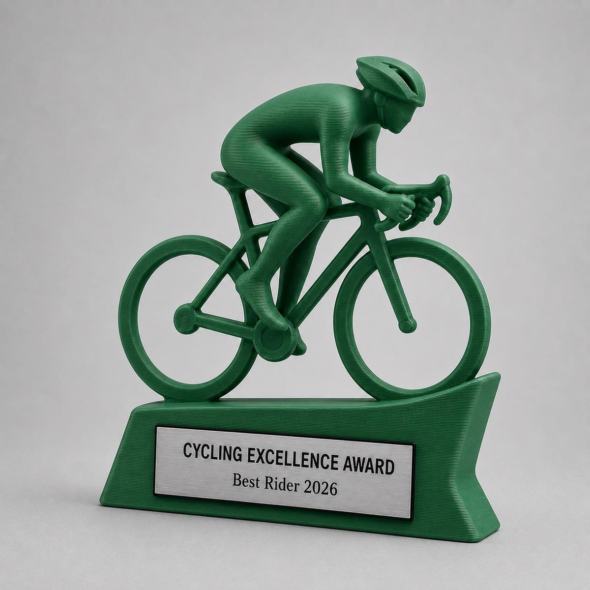 Trofeo Ciclismo Personalizzato in Stampa 3D, Premio Bicicletta da Corsa, Gara Ciclistica e Mountain Bike, Riconoscimento Ciclista Targhetta