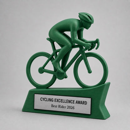 Trofeo Ciclismo Personalizzato in Stampa 3D, Premio Bicicletta da Corsa, Gara Ciclistica e Mountain Bike, Riconoscimento Ciclista Targhetta