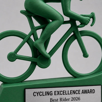 Trofeo Ciclismo Personalizzato in Stampa 3D, Premio Bicicletta da Corsa, Gara Ciclistica e Mountain Bike, Riconoscimento Ciclista Targhetta