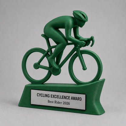 Trofeo Ciclismo Personalizzato in Stampa 3D, Premio Bicicletta da Corsa, Gara Ciclistica e Mountain Bike, Riconoscimento Ciclista Targhetta