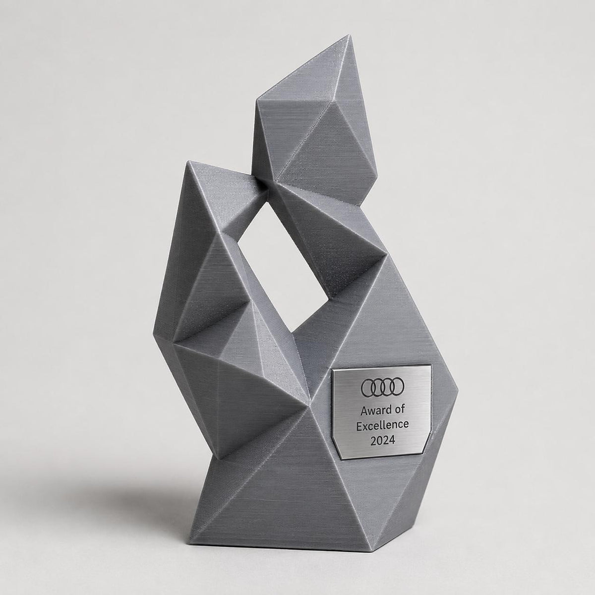 Trofeo 3d Personalizzato Trofeo Innovazione - Design Unico, Regalo Aziendale Moderno. stampa 3d low poly ideale per aziende riconoscimento