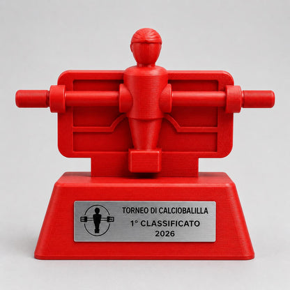Trofeo calciobalilla in Stampa 3D - Premio personalizzato per torneo calcio balilla - Riconoscimento Moderno e simpatico calcetto