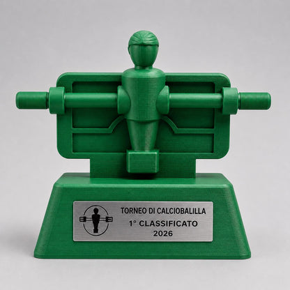 Trofeo calciobalilla in Stampa 3D - Premio personalizzato per torneo calcio balilla - Riconoscimento Moderno e simpatico calcetto