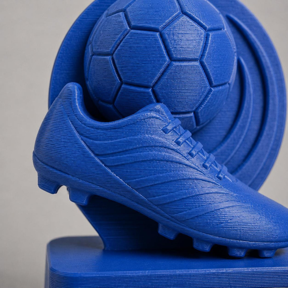 Regalo Calciatore, Statuetta Trofeo Capocannoniere Calcio, Decorazione 3D Scarpa e Pallone, Premio Miglior Marcatore Torneo,