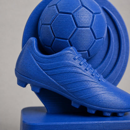 Regalo Calciatore, Statuetta Trofeo Capocannoniere Calcio, Decorazione 3D Scarpa e Pallone, Premio Miglior Marcatore Torneo,