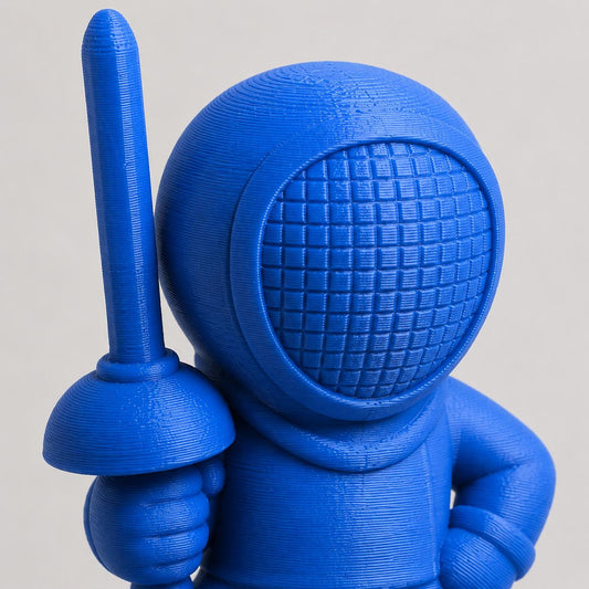 Regalo Scherma Divertente, Statuetta Trofeo "La Lama Veloce", Decorazione 3D Torneo, Premio Schermidore Fioretto Spada Sciabola