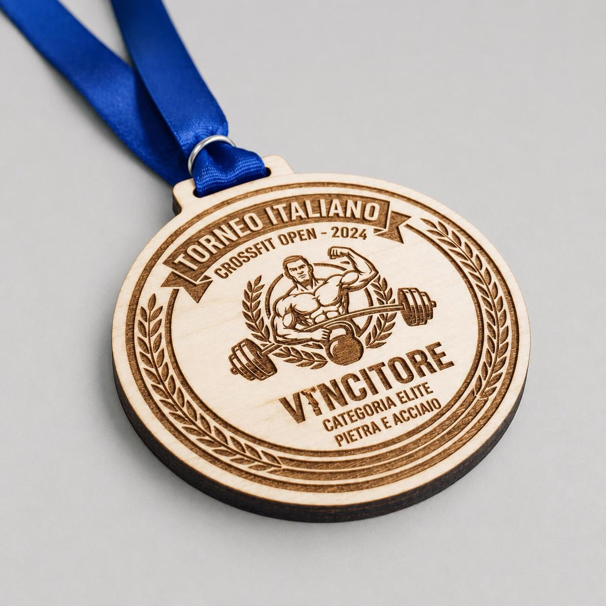 Medaglia Personalizzata con rotonda – Incisione su Misura misura 7x7cm