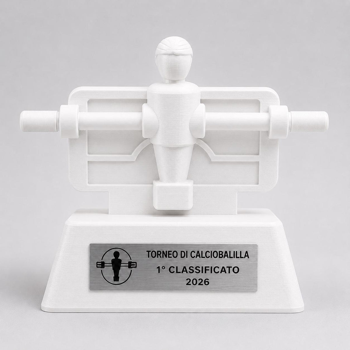 Trofeo calciobalilla in Stampa 3D - Premio personalizzato per torneo calcio balilla - Riconoscimento Moderno e simpatico calcetto