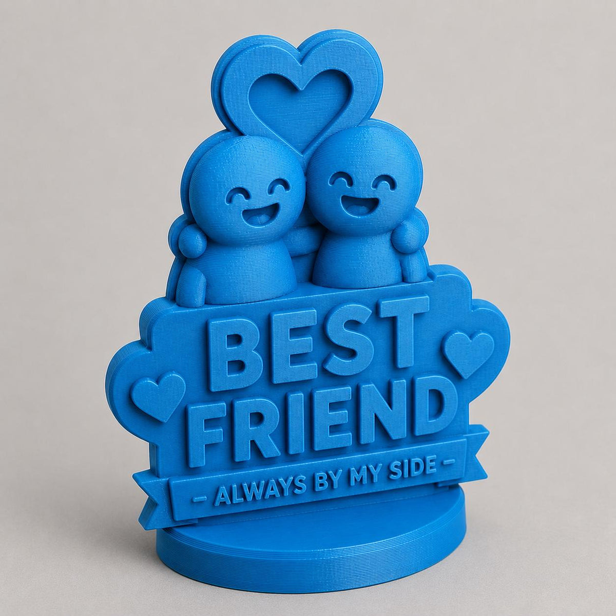 Regalo Migliore Amica e Amico, Statuetta Personalizzata "Best Friend", Idea Regalo Compleanno Amicizia, Scritta Decorativa 3D
