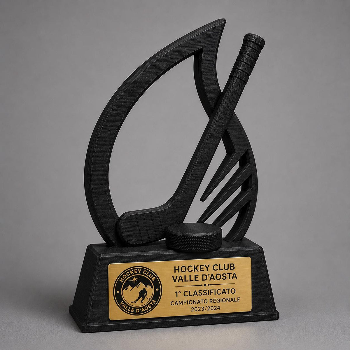 Trofeo Personalizzato in Stampa 3D, Premio hockeycon Targhetta Oro spazzolato abs, Riconoscimento Moderno cricket championship