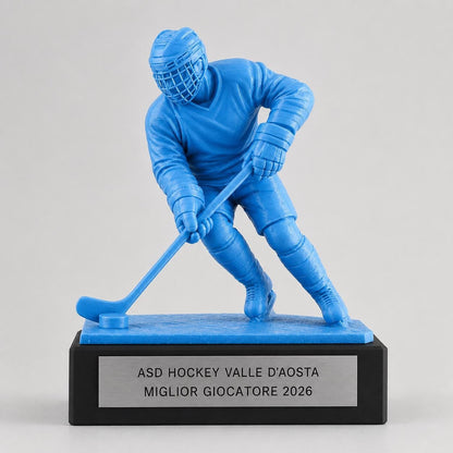 Trofeo Personalizzato in Stampa 3D, Premio hockeycon Targhetta Oro spazzolato abs, Riconoscimento Moderno cricket championship
