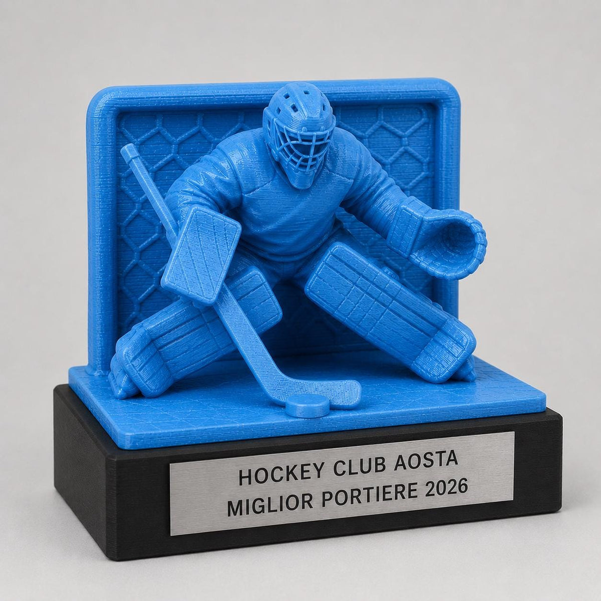 Trofeo Personalizzato in Stampa 3D, Premio hockeycon Targhetta Oro spazzolato abs, Riconoscimento Moderno cricket championship