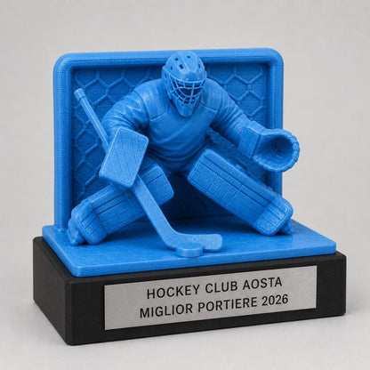 Trofeo Personalizzato in Stampa 3D, Premio hockeycon Targhetta Oro spazzolato abs, Riconoscimento Moderno cricket championship