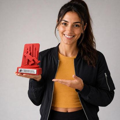 Trofeo Street Dance Personalizzato, Premio Hip Hop e Breakdance con Logo e Targhetta Acciaio