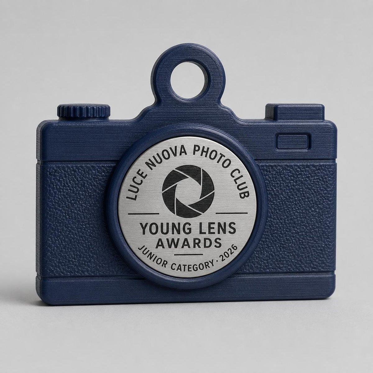 Set da 10 Medaglie Fotografia Personalizzate, Forma Fotocamera per Concorsi, Scuole e Associazioni con Logo, Categoria e Data